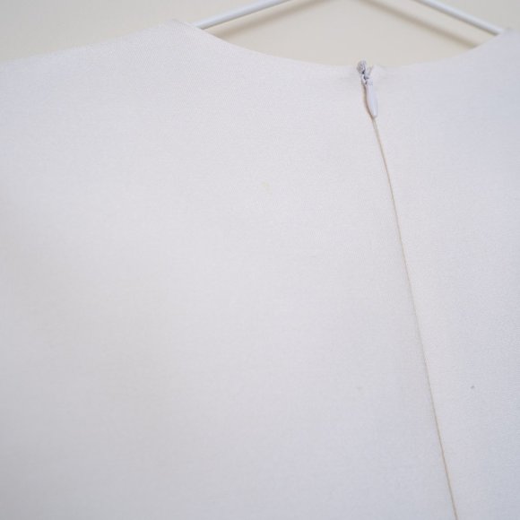 Stella McCartney White Silk Wool Mini Dress Embroidered Hearts - Picture 13 of 16